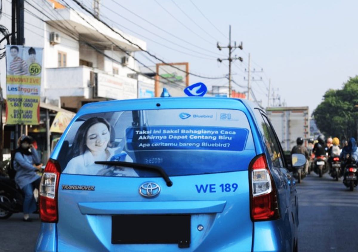 Advertising Space on Bluebird Taxi