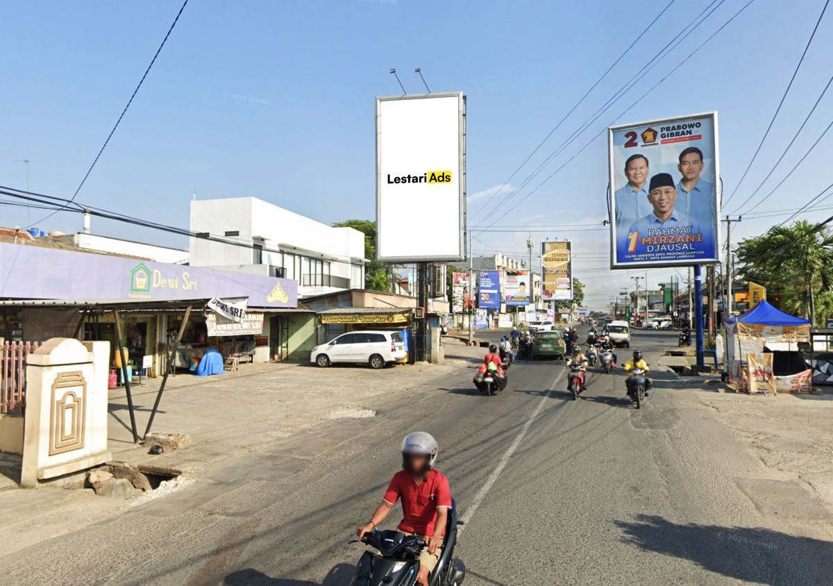 Sewa Billboard Jalan Ki Maja, Bandar Lampung, Lampung