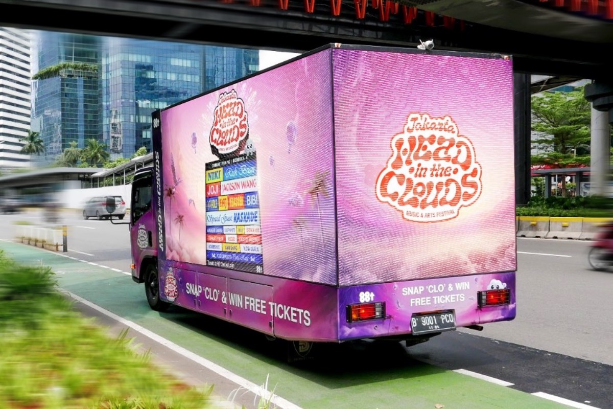 Mobile LED Truck Advertising Space in Jakarta