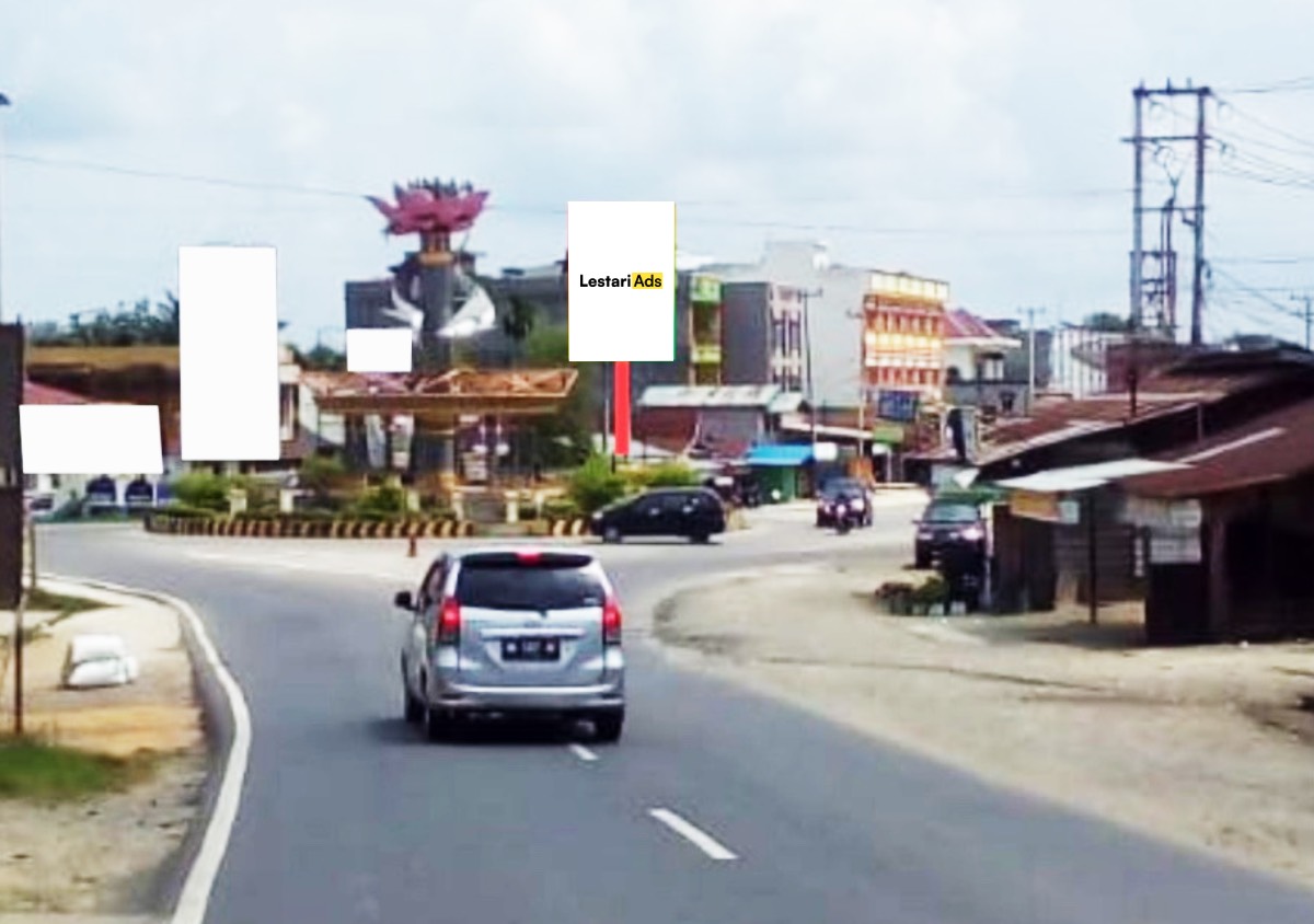 Billboard Ad Space Sultan Street, Patin Monument Roundabout, Rengat Barat District, Indragiri Hulu, Riau